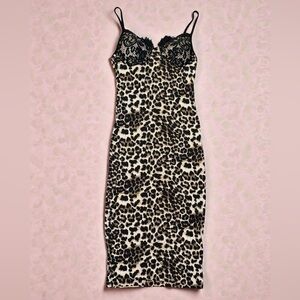 Cameo Black and Brown Leopard Chemise